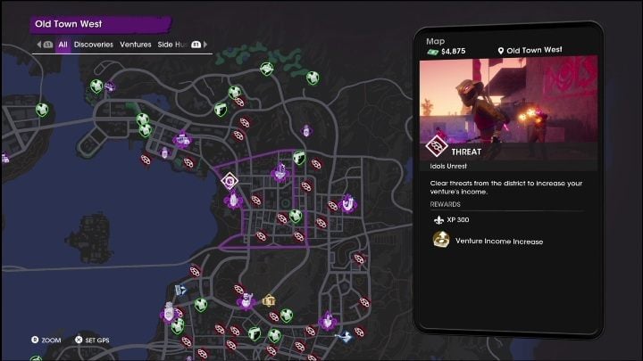 1 - Saints Row 2022: Threats (West Old Town) - list and description of activity - West Old Town - Saints Row Guide, Walkthrough