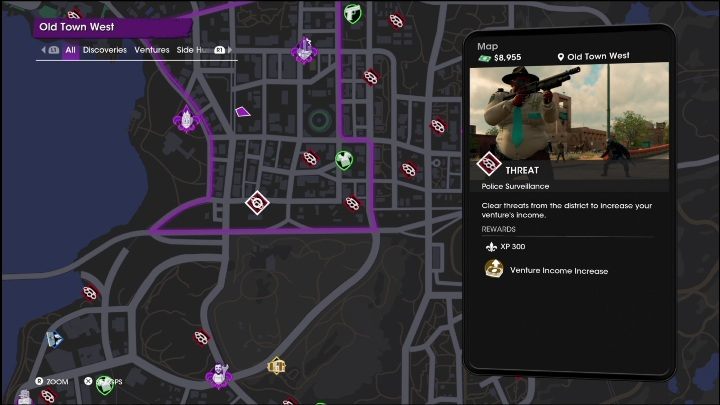 3 - Saints Row 2022: Threats (West Old Town) - list and description of activity - West Old Town - Saints Row Guide, Walkthrough