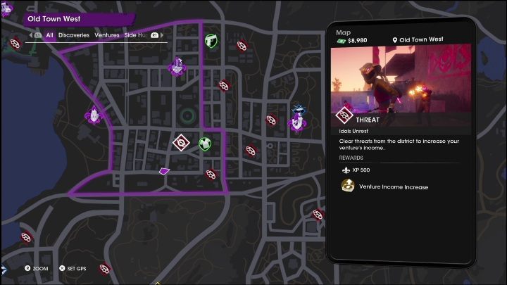 4 - Saints Row 2022: Threats (West Old Town) - list and description of activity - West Old Town - Saints Row Guide, Walkthrough
