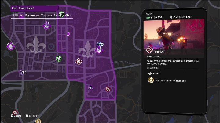 4 - Saints Row 2022: Threats (East Old Town) - activity list - East Old Town - Saints Row Guide, Walkthrough