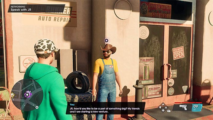Head to the church to learn more about the new ventures you can undertake - Saints Row 2022: Networking - walkthrough - Walkthrough - Saints Row Guide, Walkthrough