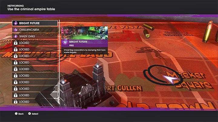 You'll return to the church and unlock the Criminal Empire Table used to manage your ventures - Saints Row 2022: Networking - walkthrough - Walkthrough - Saints Row Guide, Walkthrough