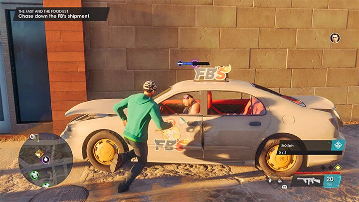 Jump into one of the Idol vehicles or any other good machine and start chasing the delivery vehicle - Saints Row 2022: The Fast and the Foodiest - walkthrough - Walkthrough - Saints Row Guide, Walkthrough