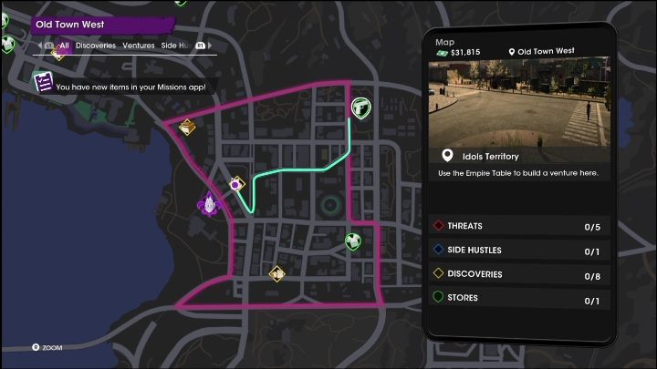 Hidden History activity is located in the western part of the West Old Town district, near the Church - Saints Row 2022: Discoveries (West Old Town) - list and activity descriptions - West Old Town - Saints Row Guide, Walkthrough