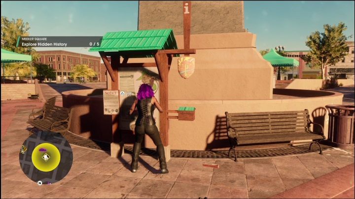 To start it, you need to click the button on the starting board, right in front of the tourist point - Saints Row 2022: Discoveries (West Old Town) - list and activity descriptions - West Old Town - Saints Row Guide, Walkthrough