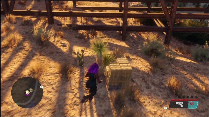 These three pallets can be found in the south-central part of Badlands South - Saints Row 2022: Discoveries (Badlands South) - list and description of activity - Badlands South - Saints Row Guide, Walkthrough