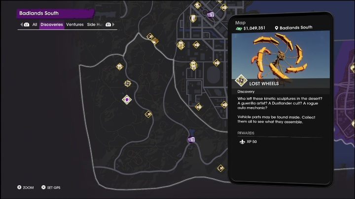 10 - Saints Row 2022: Discoveries (Badlands South) - list and description of activity - Badlands South - Saints Row Guide, Walkthrough