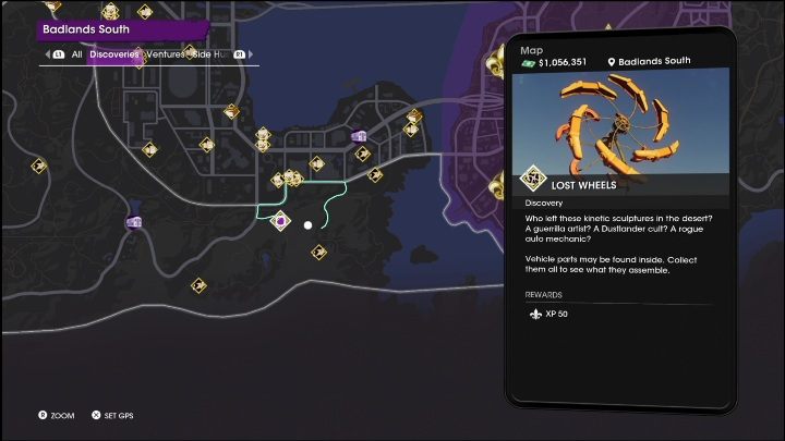 14 - Saints Row 2022: Discoveries (Badlands South) - list and description of activity - Badlands South - Saints Row Guide, Walkthrough