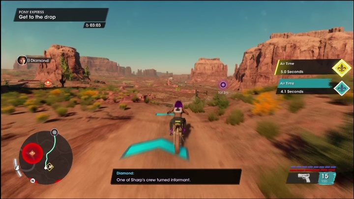 The questgiver is in the northern part of the location - Saints Row 2022: Side Hustles (Rojas Desert North) - list and description of activity - Rojas Desert North - Saints Row Guide, Walkthrough