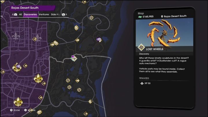 1 - Saints Row 2022: Discoveries (Rojas Desert South) - list and description of activity - Rojas Desert South - Saints Row Guide, Walkthrough