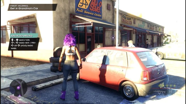 After picking up the phone, travel to the marked location to meet Grandma - Saints Row 2022: Millennial - How to complete contract? - Wanted - Saints Row Guide, Walkthrough