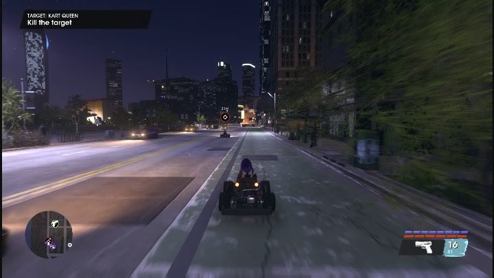 After interacting with the phone, you receive a location of a go-kart behind on of the buildings - Saints Row 2022: Kart Queen - how to complete contract? - Wanted - Saints Row Guide, Walkthrough