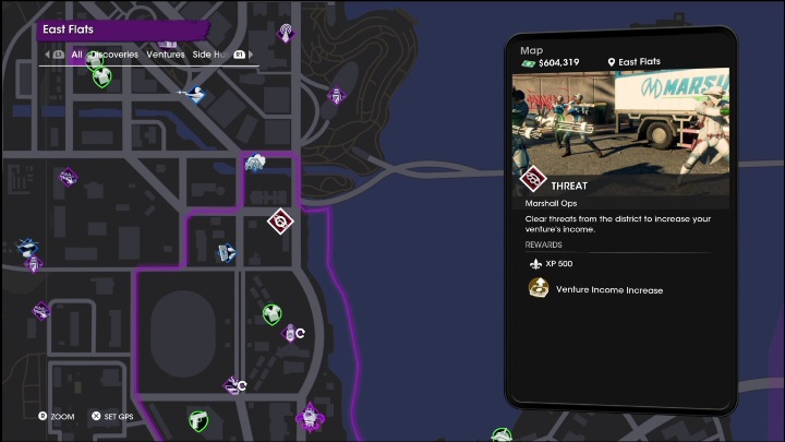 5 - Saints Row 2022: Threats (East Flats) - list and description of activity - East Flats - Saints Row Guide, Walkthrough