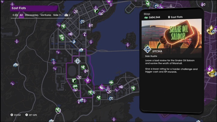 1 - Saints Row 2022: Side Hustles (East Flats) - list and description of activity - East Flats - Saints Row Guide, Walkthrough