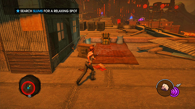 You will be given this task at the beginning of the game, after completing the task with the lantern - Interludes - Main missions - Saints Row: Gat out of Hell - Game Guide and Walkthrough