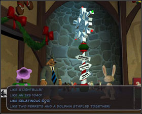 You have all figures needed for exorcism - Episode 201: Ice Station Santa - part 2 - Episode 201: Ice Station Santa - Sam & Max: Season 2 - Game Guide and Walkthrough