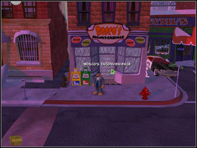 Red Bermuda triangle is chasing Sybil - Episode 202: Moai Better Blues - part 1 - Episode 202: Moai Better Blues - Sam & Max: Season 2 - Game Guide and Walkthrough