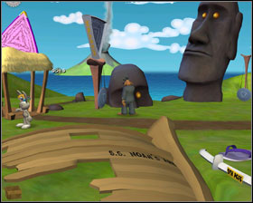 Go downstairs - Episode 202: Moai Better Blues - part 5 - Episode 202: Moai Better Blues - Sam & Max: Season 2 - Game Guide and Walkthrough