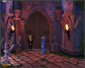 Try to enter the factory - Episode 203: Night of the Raving Dead - part 2 - Episode 203: Night of the Raving Dead - Sam & Max: Season 2 - Game Guide and Walkthrough