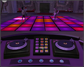 Take the bottle from the bar and go behind DJ Booth - Episode 203: Night of the Raving Dead - part 2 - Episode 203: Night of the Raving Dead - Sam & Max: Season 2 - Game Guide and Walkthrough