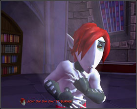 Enter passage and use UV bulb on the spotlight - Episode 203: Night of the Raving Dead - part 3 - Episode 203: Night of the Raving Dead - Sam & Max: Season 2 - Game Guide and Walkthrough