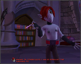 Replace malt liquor with garlic clove cigarettes in the bag - Episode 203: Night of the Raving Dead - part 3 - Episode 203: Night of the Raving Dead - Sam & Max: Season 2 - Game Guide and Walkthrough