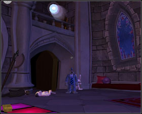 Go back to dance floor and check DJ booth - Episode 203: Night of the Raving Dead - part 5 - Episode 203: Night of the Raving Dead - Sam & Max: Season 2 - Game Guide and Walkthrough