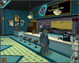 If you shoot JJ's hand, she will shoot at you too - Episode 203: Night of the Raving Dead - part 6 - Episode 203: Night of the Raving Dead - Sam & Max: Season 2 - Game Guide and Walkthrough