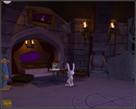 Try to use wooden stake on him or shoot him - Episode 203: Night of the Raving Dead - part 6 - Episode 203: Night of the Raving Dead - Sam & Max: Season 2 - Game Guide and Walkthrough