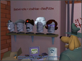 Enter bathroom and look around - Episode 204: Chariots of The Dogs - part 1 - Episode 204: Chariots of The Dogs - Sam & Max: Season 2 - Game Guide and Walkthrough