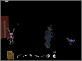 Use it on elevator - Episode 204: Chariots of The Dogs - part 4 - Episode 204: Chariots of The Dogs - Sam & Max: Season 2 - Game Guide and Walkthrough