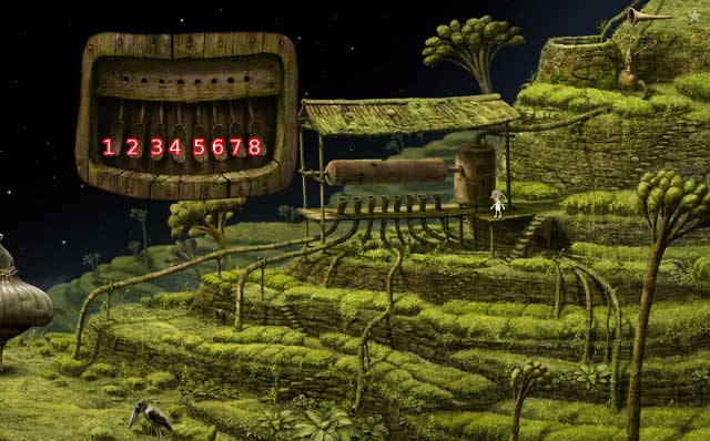 In the above screenshot, the blades have been enumerated, for the purposes of this task - Enter the tower - Monk Planet - Samorost 3 - Game Guide and Walkthrough