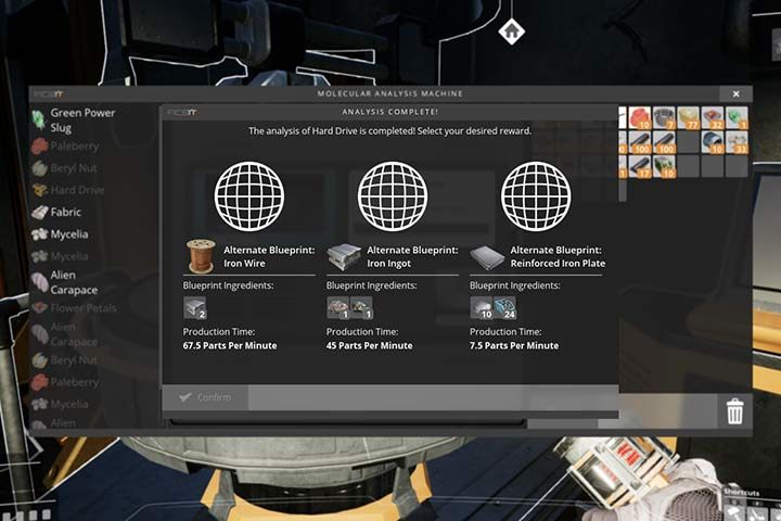 Hard drives unlock new blueprints that can be used in production objects. - Achievements and discoveries in Satisfactory - 10 Important Tips - Satisfactory Guide