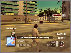 The enemies will come (the first group), clip them all, if anyone survives, run quickly inside the building and defend the owner - Coco Lounge - North Beach - Scarface: The World is Yours - Game Guide and Walkthrough
