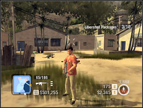 Walk along (don't walk across the bridge, but go through the path, which is marked lighter color on the map) - Tranquilandia - Islands Once Again - Scarface: The World is Yours - Game Guide and Walkthrough