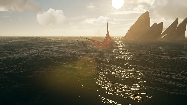 If you encounter a Megalodon while sailing, you might consider him as your training target as well - Sea of Thieves: Cannons - how to use them? - Combat - Sea Of Thieves Guide