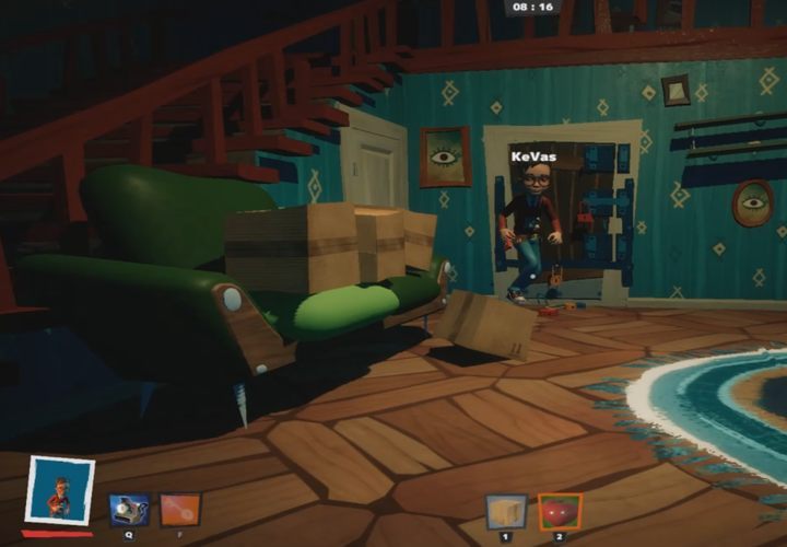 In this case - the neighbor was dressed up as a detective (look in the lower left corner -the player is also a detective) - Identification of the neighbor | Secret Neighbor - Basics - Secret Neighbor Guide