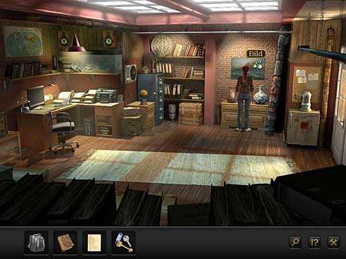 So take a closer look at the picture hanging on the wall (frontally), showing the volcanic eruption and storm raging see - Open the safe - Chapter 1 - Berlin, Germany - Secret Files 3: The Archimedes Code - Game Guide and Walkthrough