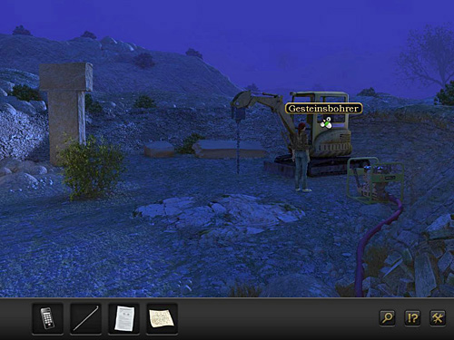 You have to drill hole in the surface, so Emre can give Nina a key to the elevator from which he is cut off - Locate Emre - Chapter 2 - Göbekli Tepe, Turkey - Secret Files 3: The Archimedes Code - Game Guide and Walkthrough