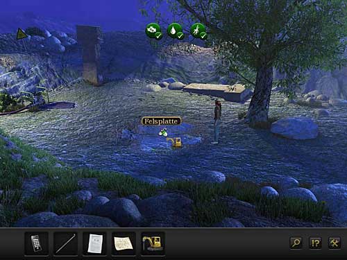 Return to sector E and use the drill to make a hole in the rock slab in the center of the location - Locate Emre - Chapter 2 - Göbekli Tepe, Turkey - Secret Files 3: The Archimedes Code - Game Guide and Walkthrough