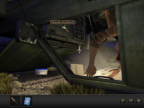 Use the comb to open the glove compartment in the car - Get out of the wreckage - Chapter 2 - Göbekli Tepe, Turkey - Secret Files 3: The Archimedes Code - Game Guide and Walkthrough
