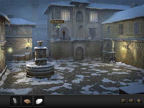 Again go to the wooden platform - Get the sword - Chapter 3 - Florence, Italy - Secret Files 3: The Archimedes Code - Game Guide and Walkthrough