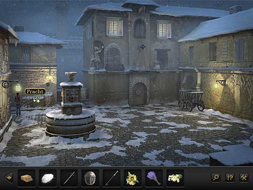 Move to the marketplace and cut the net on barrels and crates with your sword (on the left) - Disable guards - Chapter 3 - Florence, Italy - Secret Files 3: The Archimedes Code - Game Guide and Walkthrough