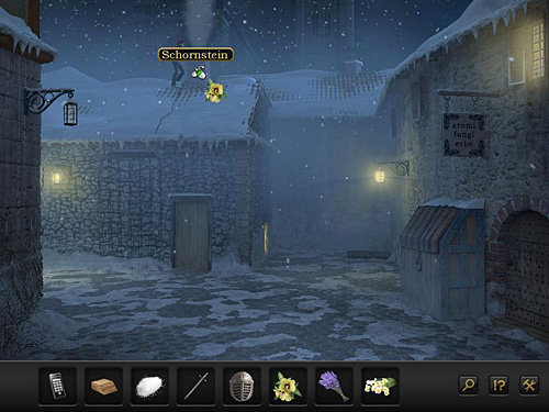 Now throw in the chimney the henbane - Disable guards - Chapter 3 - Florence, Italy - Secret Files 3: The Archimedes Code - Game Guide and Walkthrough