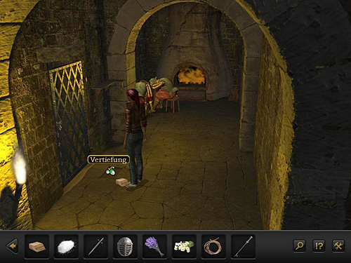 Go back to the prison and push the wooden wedge into the recess on the floor in the front of the cell door - Get into the cell - Chapter 3 - Florence, Italy - Secret Files 3: The Archimedes Code - Game Guide and Walkthrough