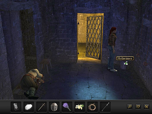 So take the wooden bucket from the corner of the cell - Follow An-Nasir - Chapter 3 - Florence, Italy - Secret Files 3: The Archimedes Code - Game Guide and Walkthrough