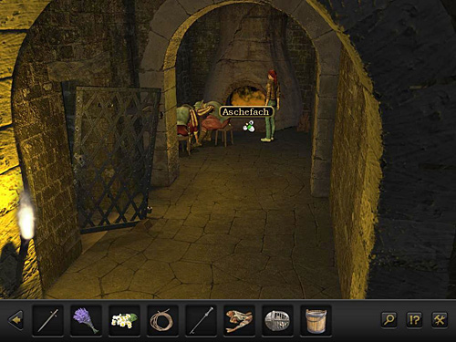 Once you get back to the dream inside the cell, leave it and move to the fireplace next to sleeping guards - Follow An-Nasir - Chapter 3 - Florence, Italy - Secret Files 3: The Archimedes Code - Game Guide and Walkthrough