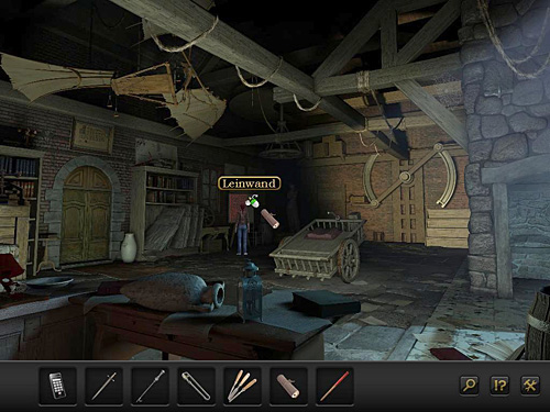 Compare a coded message from the Leonardo's diary with the symbols on the canvas - Decode the note - Chapter 3 - Florence, Italy - Secret Files 3: The Archimedes Code - Game Guide and Walkthrough