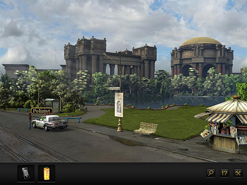 Talk to the policeman again and ask him about rules of selling alcohol in California - Get rid of the officer - Chapter 4 - San Francisco, USA - Secret Files 3: The Archimedes Code - Game Guide and Walkthrough