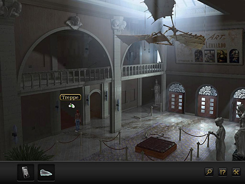 So return to the hall and use the left stairs to go to the upper floor - Get to the archive - Chapter 4 - San Francisco, USA - Secret Files 3: The Archimedes Code - Game Guide and Walkthrough